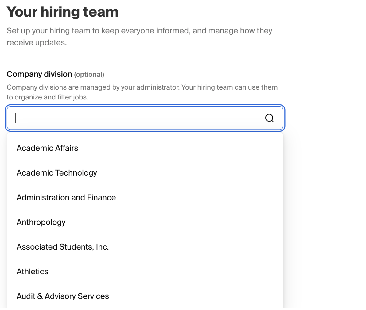 HIRING TEAM