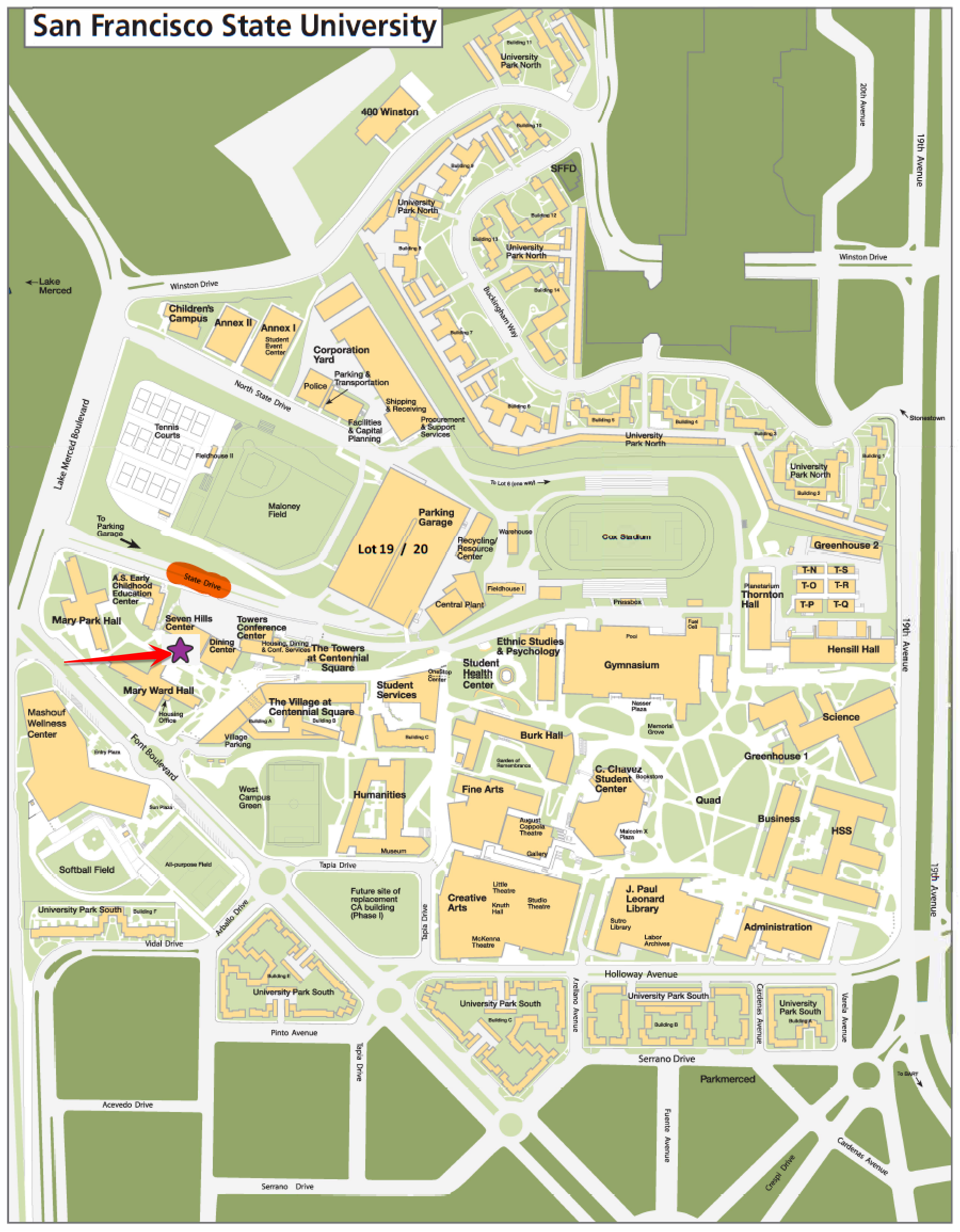 SFSU map